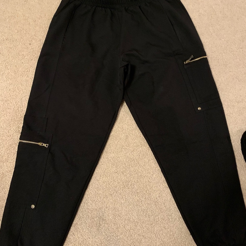 Zara black woven joggers - Picture 2 of 3